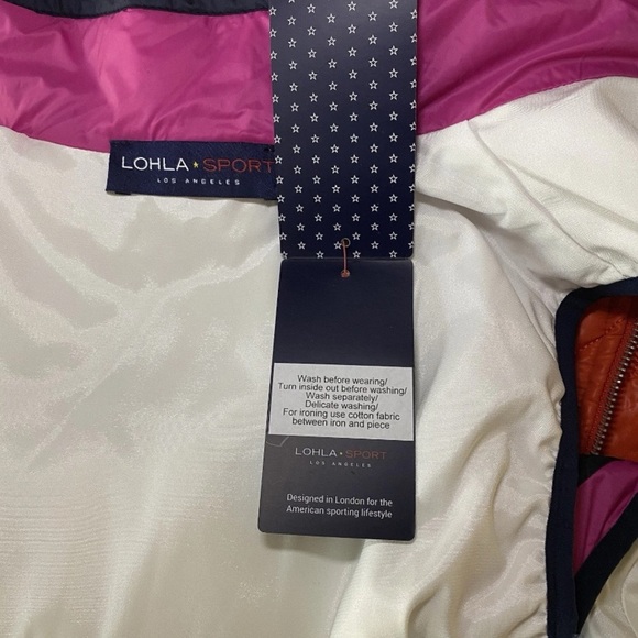 New! LOHLA SPORT Women’s The Crisp Vest Bougainvillea, Navy, White Size XS NWT - Picture 4 of 6